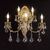 ΚΛΑΣΙΚΆ ΦΩΤΙΣΤΙΚΆ < ΙΤΑΛΙΚΆ POSSONI >   FRENCH GOLD WALL LIGHT WITH PENDELOQUES SCHOELER CRYSTAL FINISH  002    5XMAX42W E14 - ΚΡΕΜΑΣΤΆ ΦΩΤΙΣΤΙΚΆ