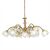 ΚΛΑΣΙΚΆ ΦΩΤΙΣΤΙΚΆ < ΙΤΑΛΙΚΆ POSSONI >   POLISH BRASS FINISH CHANDELIER WITH GLASS FINISH  007    10XMAX28W E14 - ΚΡΕΜΑΣΤΆ ΦΩΤΙΣΤΙΚΆ