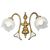 ΚΛΑΣΙΚΆ ΦΩΤΙΣΤΙΚΆ < ΙΤΑΛΙΚΆ POSSONI >   POLISH BRASS FINISH WALL LIGHT WITH GLASS FINISH  007    2XMAX28W E14 - ΚΡΕΜΑΣΤΆ ΦΩΤΙΣΤΙΚΆ