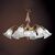 ΚΛΑΣΙΚΆ ΦΩΤΙΣΤΙΚΆ < ΙΤΑΛΙΚΆ POSSONI >   ANTIQUE BRASS FINISH CHANDELIER WITH GLASS FINISH  008    3XMAX28W E14 - ΚΡΕΜΑΣΤΆ ΦΩΤΙΣΤΙΚΆ