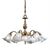 ΚΛΑΣΙΚΆ ΦΩΤΙΣΤΙΚΆ < ΙΤΑΛΙΚΆ POSSONI >   ANTIQUE BRASS FINISH CHANDELIER WITH GLASS FINISH  008    6X28W + 2X28W E14 + E27 - ΚΡΕΜΑΣΤΆ ΦΩΤΙΣΤΙΚΆ