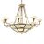 ΚΛΑΣΙΚΆ ΦΩΤΙΣΤΙΚΆ < ΙΤΑΛΙΚΆ POSSONI >   CHANDELIER WITH ONYX GLASS FINISH  008-034    22XMAX42W E14 - ΚΡΕΜΑΣΤΆ ΦΩΤΙΣΤΙΚΆ