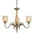 ΚΛΑΣΙΚΆ ΦΩΤΙΣΤΙΚΆ < ΙΤΑΛΙΚΆ POSSONI >   CHANDELIER WITH AMBER CRACKLE GLASS FINISH  002-008    3XMAX42W E14 - ΚΡΕΜΑΣΤΆ ΦΩΤΙΣΤΙΚΆ