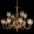 ΚΛΑΣΙΚΆ ΦΩΤΙΣΤΙΚΆ < ΙΤΑΛΙΚΆ POSSONI >   CHANDELIER WITH AMBER CRACKLE GLASS FINISH  002-008    12XMAX42W E14 - ΚΡΕΜΑΣΤΆ ΦΩΤΙΣΤΙΚΆ