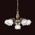 ΚΛΑΣΙΚΆ ΦΩΤΙΣΤΙΚΆ < ΙΤΑΛΙΚΆ POSSONI >   ANTIQUE BRASS FINISH CHANDELIER WITH GLASS FINISH  008    6XMAX28W E14 - ΚΡΕΜΑΣΤΆ ΦΩΤΙΣΤΙΚΆ