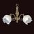 ΚΛΑΣΙΚΆ ΦΩΤΙΣΤΙΚΆ < ΙΤΑΛΙΚΆ POSSONI >   ANTIQUE BRASS FINISH WALL LIGHT WITH GLASS FINISH  008    2XMAX28W E14 - ΤΟΊΧΟΥ ΦΩΤΙΣΤΙΚΆ 
