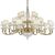 ΚΛΑΣΙΚΆ ΦΩΤΙΣΤΙΚΆ < ΙΤΑΛΙΚΆ POSSONI >   FRENCH GOLD FINISH CHANDELIER WITH CRYSTAL AND ORGANZA SHADES FINISH  002    25XMAX42W + 3XMAX28W E14 - ΚΡΕΜΑΣΤΆ ΦΩΤΙΣΤΙΚΆ