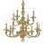 ΚΛΑΣΙΚΆ ΦΩΤΙΣΤΙΚΆ < ΙΤΑΛΙΚΆ POSSONI >   POLISH BRASS FINISH CHANDELIER FINISH  007    25XMAX42W E14 - ΚΡΕΜΑΣΤΆ ΦΩΤΙΣΤΙΚΆ