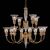 ΚΛΑΣΙΚΆ ΦΩΤΙΣΤΙΚΆ < ΙΤΑΛΙΚΆ POSSONI >   SATIN GOLD PLATED FINISH CHANDELIER WITH CRYSTAL FINISH  033    12XMAX42W E14 - ΚΡΕΜΑΣΤΆ ΦΩΤΙΣΤΙΚΆ