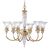 ΚΛΑΣΙΚΆ ΦΩΤΙΣΤΙΚΆ < ΙΤΑΛΙΚΆ POSSONI >   SATIN GOLD PLATED FINISH CHANDELIER WITH CRYSTAL FINISH  033    8XMAX42W E14 - ΚΡΕΜΑΣΤΆ ΦΩΤΙΣΤΙΚΆ