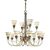 ΚΛΑΣΙΚΆ ΦΩΤΙΣΤΙΚΆ < ΙΤΑΛΙΚΆ POSSONI >   ANTIQUE BRASS FINISH CHANDELIER WITH ALABASTER FINISH  008    12XMAX28W E14 - ΚΡΕΜΑΣΤΆ ΦΩΤΙΣΤΙΚΆ