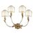 ΚΛΑΣΙΚΆ ΦΩΤΙΣΤΙΚΆ < ΙΤΑΛΙΚΆ POSSONI >   WALL LIGHT WITH SHADES FINISH  002-008    4XMAX42W E14 - ΤΟΊΧΟΥ ΦΩΤΙΣΤΙΚΆ 