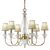 ΚΛΑΣΙΚΆ ΦΩΤΙΣΤΙΚΆ < ΙΤΑΛΙΚΆ POSSONI >   ANTIQUE BRASS FINISH CHANDELIER WITH ALABASTER FINISH  008    6XMAX28W E14 - ΚΡΕΜΑΣΤΆ ΦΩΤΙΣΤΙΚΆ