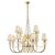 ΚΛΑΣΙΚΆ ΦΩΤΙΣΤΙΚΆ < ΙΤΑΛΙΚΆ POSSONI >   CHANDELIER WITH CRYSTAL AND SHADE FINISH  006-035    12XMAX42W E14 - ΚΡΕΜΑΣΤΆ ΦΩΤΙΣΤΙΚΆ