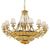ΚΛΑΣΙΚΆ ΦΩΤΙΣΤΙΚΆ < ΙΤΑΛΙΚΆ POSSONI >   SHADED GOLD PLATED CHANDELIER WITH AMBER CRYSTAL WITH ORGANZA SHADE FINISH  079    30XMAX42W E14 - ΚΡΕΜΑΣΤΆ ΦΩΤΙΣΤΙΚΆ