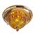 ΚΛΑΣΙΚΆ ΦΩΤΙΣΤΙΚΆ < ΙΤΑΛΙΚΆ POSSONI >   CEILING LIGHT WITH AMBER CRYSTAL FINISH  079-094    4XMAX42W E14 - ΟΡΟΦΉΣ ΦΩΤΙΣΤΙΚΆ 