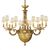 ΚΛΑΣΙΚΆ ΦΩΤΙΣΤΙΚΆ < ΙΤΑΛΙΚΆ POSSONI >   SHADED GOLD PLATED CHANDELIER WITH AMBER CRYSTAL WITH SHADE FINISH  079    17XMAX42W E14 - ΚΡΕΜΑΣΤΆ ΦΩΤΙΣΤΙΚΆ