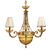 ΚΛΑΣΙΚΆ ΦΩΤΙΣΤΙΚΆ < ΙΤΑΛΙΚΆ POSSONI >   SHADED GOLD PLATED CHANDELIER WITH AMBER CRYSTAL WITH SHADES FINISH  079    8XMAX42W E14 - ΚΡΕΜΑΣΤΆ ΦΩΤΙΣΤΙΚΆ