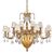 ΚΛΑΣΙΚΆ ΦΩΤΙΣΤΙΚΆ < ΙΤΑΛΙΚΆ POSSONI >    SHADED GOLD PLATED CHANDELIER WITH AMBER CRYSTAL WITH SCHOELER PENDELOQUES WITH SHADES FINISH      20XMAX42W E14 - ΚΡΕΜΑΣΤΆ ΦΩΤΙΣΤΙΚΆ