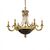 ΚΛΑΣΙΚΆ ΦΩΤΙΣΤΙΚΆ < ΙΤΑΛΙΚΆ POSSONI >   SHADED GOLD PLATED FINISH CHANDELIER WITH BLUE CRYSTAL FINISH  079    9XMAX42W E14 - ΚΡΕΜΑΣΤΆ ΦΩΤΙΣΤΙΚΆ