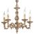 ΚΛΑΣΙΚΆ ΦΩΤΙΣΤΙΚΆ < ΙΤΑΛΙΚΆ POSSONI >   ANTIQUE BRASS FINISH CHANDELIER FINISH  008    5XMAX42W E14 - ΚΡΕΜΑΣΤΆ ΦΩΤΙΣΤΙΚΆ