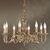 ΚΛΑΣΙΚΆ ΦΩΤΙΣΤΙΚΆ < ΙΤΑΛΙΚΆ POSSONI >   ANTIQUE BRASS CHANDELIER FINISH  008    6XMAX42W E14 - ΚΡΕΜΑΣΤΆ ΦΩΤΙΣΤΙΚΆ