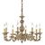 ΚΛΑΣΙΚΆ ΦΩΤΙΣΤΙΚΆ < ΙΤΑΛΙΚΆ POSSONI >   ANTIQUE BRASS FINISH CHANDELIER FINISH  008    8XMAX42W E14 - ΚΡΕΜΑΣΤΆ ΦΩΤΙΣΤΙΚΆ