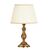 CLASSIC LAMPS < ITALIAN POSSONI > TABLE LAMPS >FRENCH GOLD FINISH TABLE LAMP WITH PLEATED SILK SHADE - TABLE LAMPS