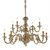 ΚΛΑΣΙΚΆ ΦΩΤΙΣΤΙΚΆ < ΙΤΑΛΙΚΆ POSSONI >   POLISH BRASS FINISH CHANDELIER FINISH  007    12XMAX42W E14 - ΚΡΕΜΑΣΤΆ ΦΩΤΙΣΤΙΚΆ
