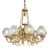 ΚΛΑΣΙΚΆ ΦΩΤΙΣΤΙΚΆ < ΙΤΑΛΙΚΆ POSSONI >   SATIN FRENCH GOLD FINISH CHANDELIER WITH GLASS FINISH  041    8XMAX42W E14 - ΚΡΕΜΑΣΤΆ ΦΩΤΙΣΤΙΚΆ