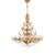 ΚΛΑΣΙΚΆ ΦΩΤΙΣΤΙΚΆ < ΙΤΑΛΙΚΆ POSSONI >   SANDED GOLD PLATED CHANDELIER WITH SCHOELER CRYSTAL WITH BOHEMIA GLASSES FINISH  094    60XMAX42W E14 - ΚΡΕΜΑΣΤΆ ΦΩΤΙΣΤΙΚΆ