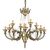 ΚΛΑΣΙΚΆ ΦΩΤΙΣΤΙΚΆ < ΙΤΑΛΙΚΆ POSSONI >   ANTIQUE BRASS FINISH CHANDELIER FINISH  008    12XMAX42W E14 - ΚΡΕΜΑΣΤΆ ΦΩΤΙΣΤΙΚΆ