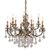 ΚΛΑΣΙΚΆ ΦΩΤΙΣΤΙΚΆ < ΙΤΑΛΙΚΆ POSSONI >   ANTIQUE BRASS CHANDELIER WITH PENDELOQUES SCHOELER FINISH  008    12XMAX42W E14 - ΚΡΕΜΑΣΤΆ ΦΩΤΙΣΤΙΚΆ