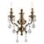 ΚΛΑΣΙΚΆ ΦΩΤΙΣΤΙΚΆ < ΙΤΑΛΙΚΆ POSSONI >   ANTIQUE BRASS FINISH WALL LIGHT WITH SCHOELER CRYSTAL FINISH  008    2XMAX42W E14 - ΤΟΊΧΟΥ ΦΩΤΙΣΤΙΚΆ 