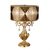 ΚΛΑΣΙΚΆ ΦΩΤΙΣΤΙΚΆ < ΙΤΑΛΙΚΆ POSSONI >   FRENCH GOLD FINISH TABLE LAMP WITH PENDELOQUES SCHOELER CRYSTAL AND ORGANZA SHADE FINISH  002    3XMAX42W E14 - ΕΠΙΤΡΑΠΈΖΙΑ ΦΩΤΙΣΤΙΚΆ