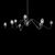 NEOCLASSICAL HANDMADE LIGHTING > MINIMAL DITS > PENDANT ACC MULTI-LIGHT 9Φ TOP SWAROVSKI CRYSTALS - PENDANT LIGHTS