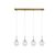 ΦΩΤΙΣΤΙΚΆ ΜΟΝΤΈΡΝΑ ΟΡΟΦΉΣ > PENDANT LIGHT METAL, GLASS G9, LED 4 LIGHT PENDANT BAR LENGTH 85 CM - ΦΩΤΙΣΤΙΚΆ ΟΡΟΦΉΣ