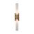 LIGHT ANTIQUE BRASS FINISH AND ALABASTER WALL LIGHT  2XMAX 4WLED G9  L.8-H.52,5-SP.7,5 - ΚΛΑΣΙΚΆ ΦΩΤΙΣΤΙΚΆ