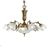 ΚΛΑΣΙΚΆ ΦΩΤΙΣΤΙΚΆ < ΙΤΑΛΙΚΆ POSSONI >   ANTIQUE BRASS FINISH CHANDELIER WITH GLASS - PRODUCTS WITHOUT CATEGORY
