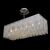 NEOCLASSICAL HANDMADE LIGHTING > MINIMAL DITS > PENDANT ZIC MULTI-LIGHT PARALLELOGRAM SWAROVSKI CRYSTALS - ΚΡΕΜΑΣΤΆ ΦΩΤΙΣΤΙΚΆ