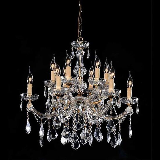 CRYSTAL CHANDELIER V53-513-12L-D65 - PENDANT LIGHTS