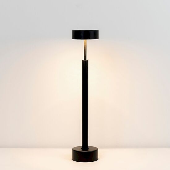 ΕΠΙΤΡΑΠΈΖΙΑ ΦΩΤΙΣΤΙΚΆ  LED TABLE LAMP BLACK LACQUER PEAK SERIES   W:120MM   H:580MM