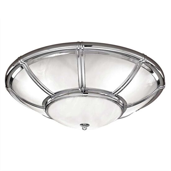 ΟΡΟΦΉΣ ΦΩΤΙΣΤΙΚΆ  CHROME FINISH CEILING LIGHT WITH OPAL GLASS  W:600MM   H:200MM  6XE14  220V  MAX:42W