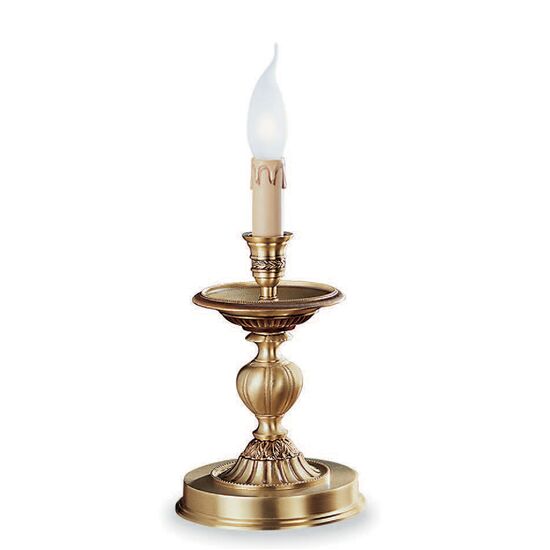 ΕΠΙΤΡΑΠΈΖΙΑ ΦΩΤΙΣΤΙΚΆ  SATIN FRENCH GOLD/MAHOGANY FINISH TABLE LAMP  W:160MM   H:240MM  1XE14  220V  MAX:42W