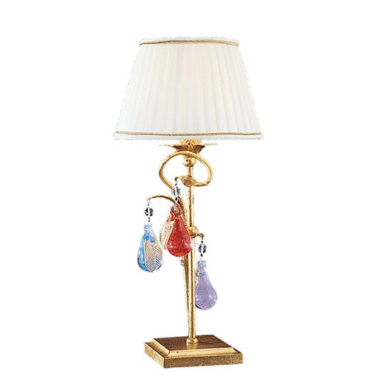 F2-638-1 > TABLE LAMPS WITH SHADE WITH COLOURED MURANO FRUITS