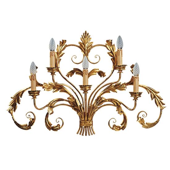 F2-91-5 > WALL SCONCES GOLD WITH PATINA