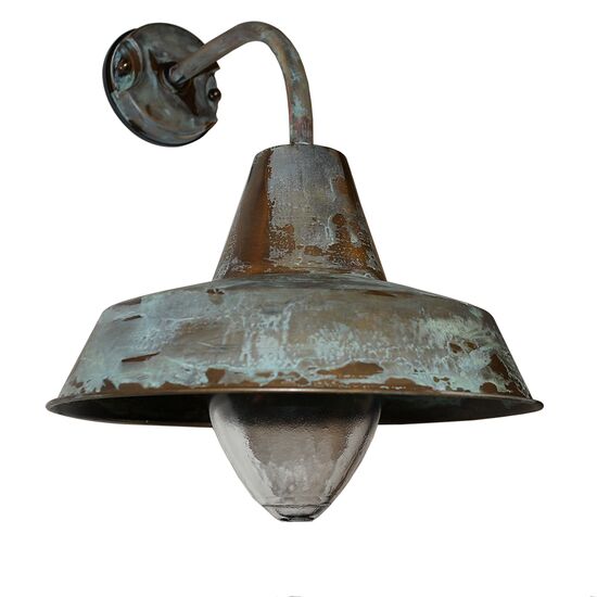 WALL SCONCES HAT WITH ARM MADE OF BRONZE WITH ARTIFICIAL AGING