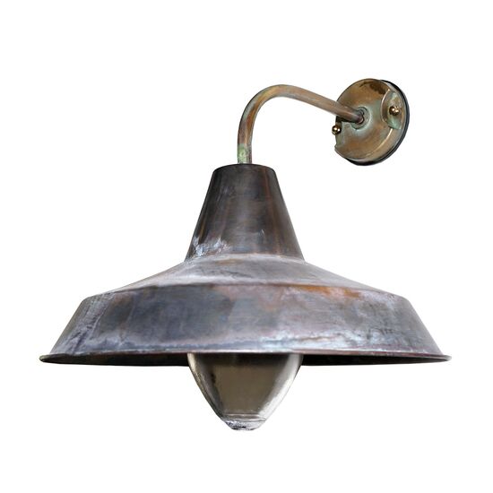 WALL SCONCES LAMP MADE OF BRONZE HAT DOWN