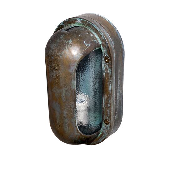 WATERPROOF SCONCES OUTDOOR OVAL BRONZE WITH SIDE OPENINGS