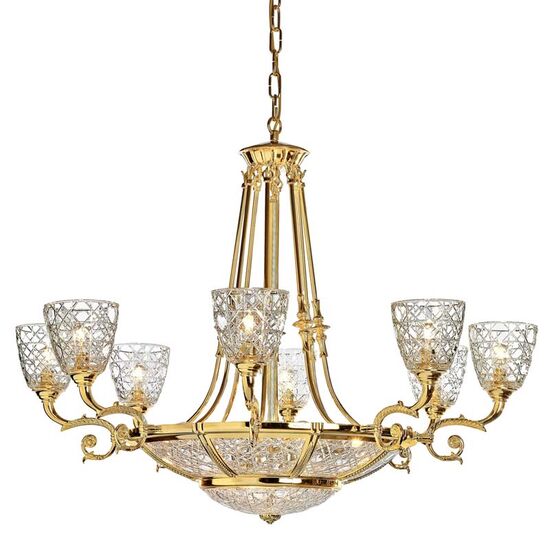 ΚΛΑΣΙΚΆ ΦΩΤΙΣΤΙΚΆ < ΙΤΑΛΙΚΆ POSSONI >   CHANDELIER WITH ONYX GLASS FINISH  008-034    22XMAX42W E14 - ΚΡΕΜΑΣΤΆ ΦΩΤΙΣΤΙΚΆ